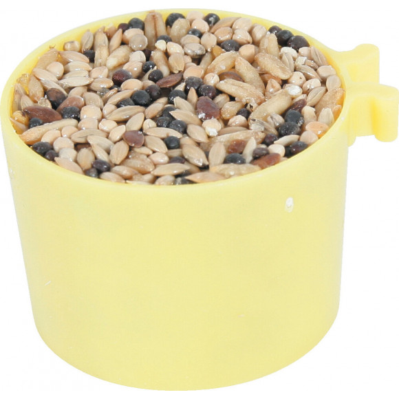 Boite de 2 godets pour canaris miel