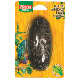 Bloc minéraux et lave