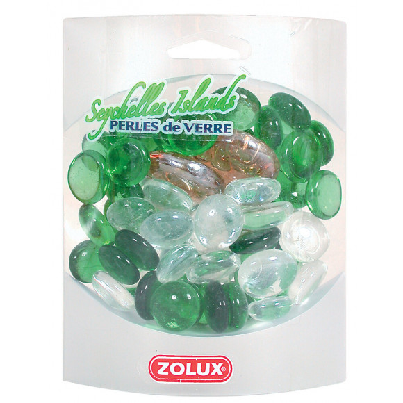 Perles de verre Seichelles Island pour aquarium