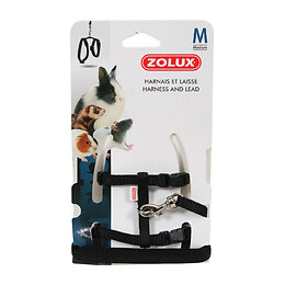 Kit harnais pour petit mammifère casual taille M noir