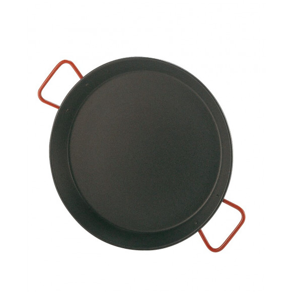 Plat a paella acier poli diamètre 46 cm 12 parts