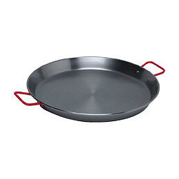 Plat a paella acier poli diamètre 34 cm 6 parts