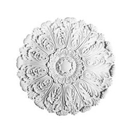 Grande Rosace Ornée De Motifs De Feuilles R27