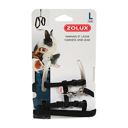 Kit harnais pour petit mammifère casual taille L noir