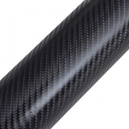 Film Fibre De Carbone 4d Vinyl Noir 152 X 200 Cm Pour Voiture -