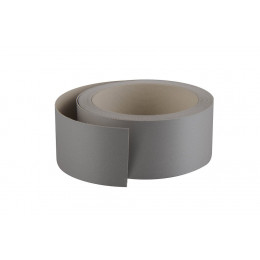 Chant mélaminé thermocollant 42mmx5ml gris alu