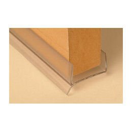 Profil PVC rigide à lèvre transparent 16-19mm x2.60ml