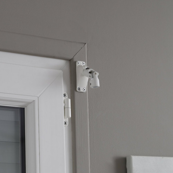 Cardan manivelle volet roulant hex10/rond12 PVC Blanc