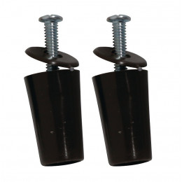 Butée pour volet roulant PVC Noir - Lot de 2