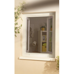 Profil aluminium Blanc 250cm pour moustiquiaire