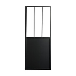 kit porte coulissante 83 cm atelier noir vdb