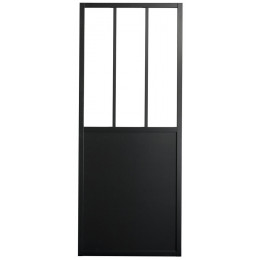 kit porte coulissante 93 cm atelier noir vdb