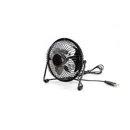 Mini ventilateur de table noir