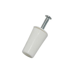 Butée ronde Blanc 40mm pour volet roulant - Lot de 2