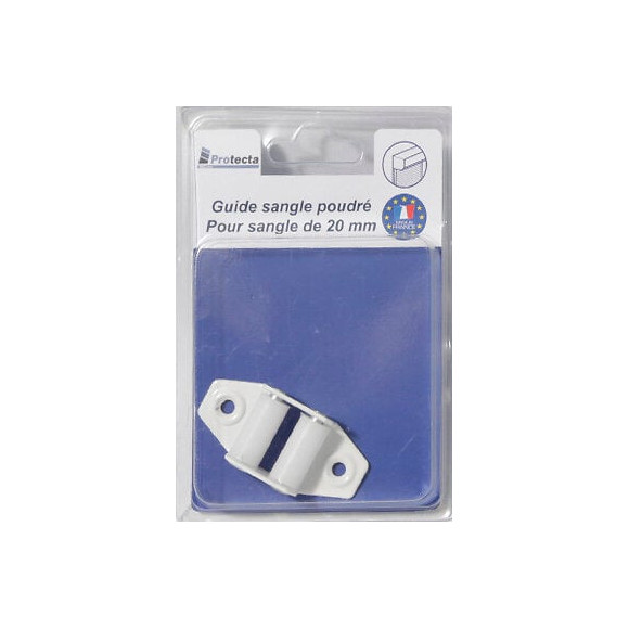 Guide sangle Blanc 22mm pour volet roulant