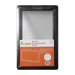 Hublot rectangulaire PVC Noir pour porte de garage