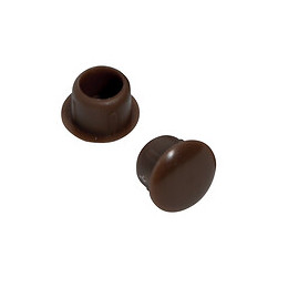 Capuchon Marron pour trou de diamètre 10mm - Lot de 10