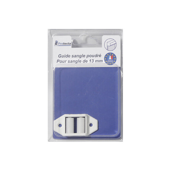 Guide sangle Blanc 13mm pour volet roulant