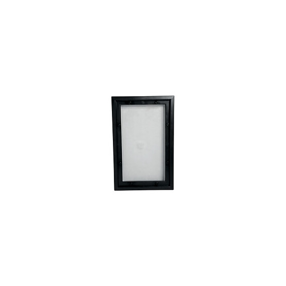 Hublot rectangulaire PVC Noir pour porte de garage