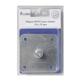 Plaque pivot pour moteur de volet roulant 75x75mm