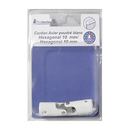 Cardan manivelle volet roulant universel acier Blanc