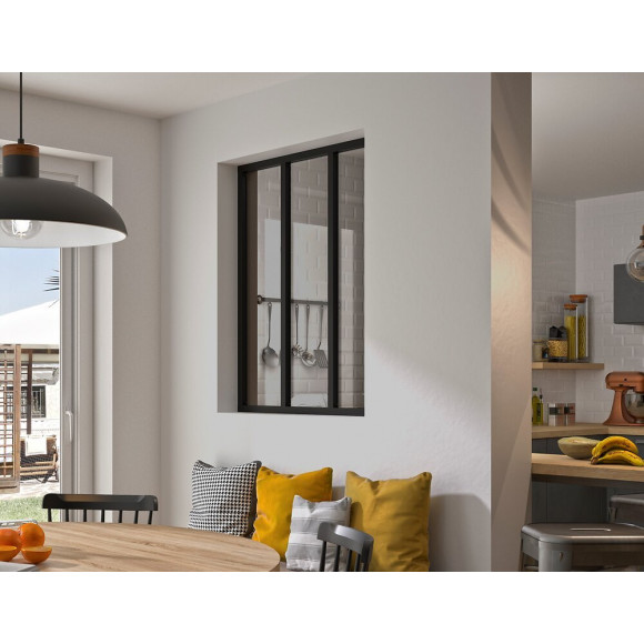 Kit verrière 3 carreaux noir 1080x905mm