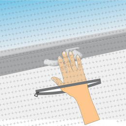 Moustiquaire fenêtre de toit anthracite 130x150cm