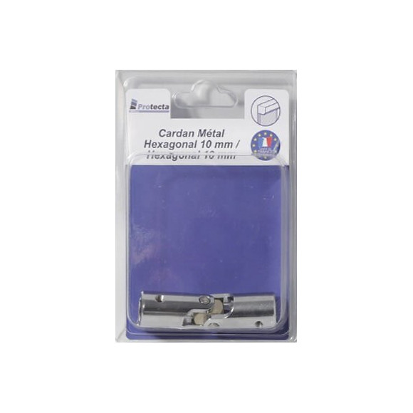 Cardan manivelle volet roulant universel acier Chrome