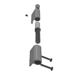 Charnières en aluminium anthracite