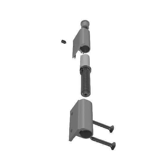 Charnières en aluminium anthracite