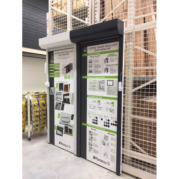 Présentoir volet sur-mesure 1 face