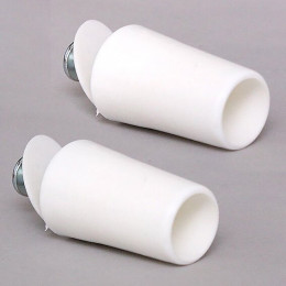 Bouchon d'arrêt conique blanc