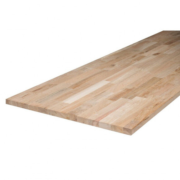 Plateau de table chêne massif 140x80cm épaisseur 21mm