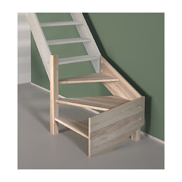 Ardennes quart tournant gauche en chêne