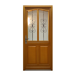 Porte d'entrée citron 215x90cm droite