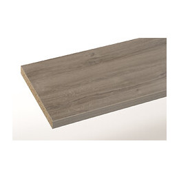 Plan stratifié chêne gris 200x65cm épaisseur 38mm PEFC 75%