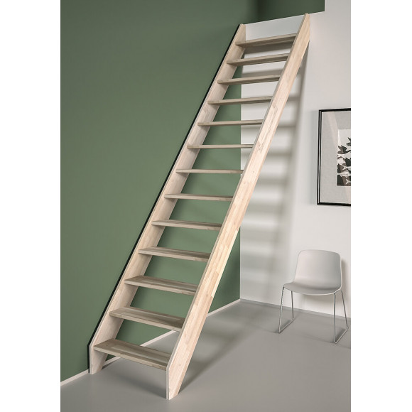 Escalier droit Ardennes en chêne 280x70cm