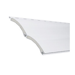 Lame aluminium Blanc 1.5m pour volet roulant - Lot de 4