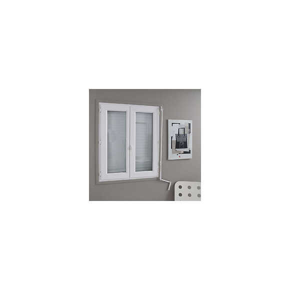 Kit manivelle pour tringle hex 10mm acier Blanc