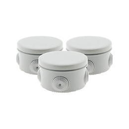Lot 3 boîtes étanches diamètre 80 profondeur 45mm - IP55