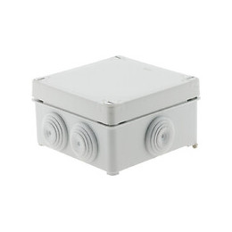Boîte étanche carrée 100x100x50 à visser 1/4 de Tour IP 55