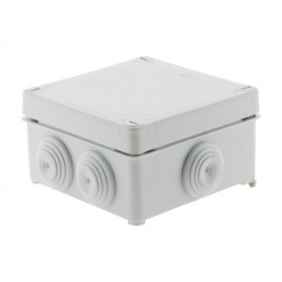 Boîte étanche carrée 100x100x50 à visser 1/4 de Tour IP 55