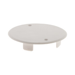 Couvercle pour boîte de diamètre 80mm livré avec 2 vis