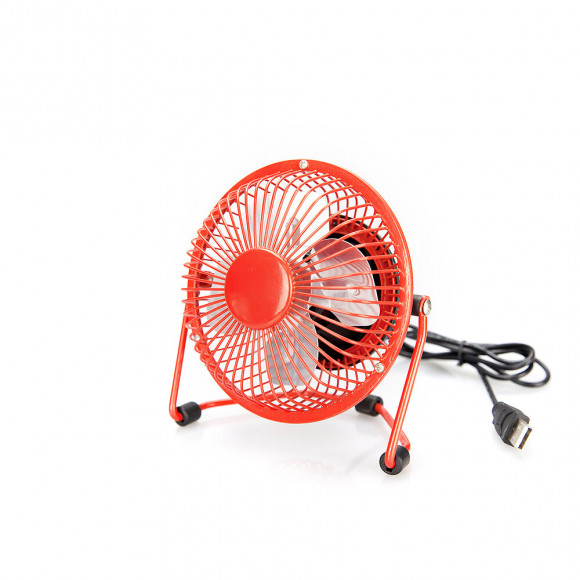 Mini ventilateur de table rouge