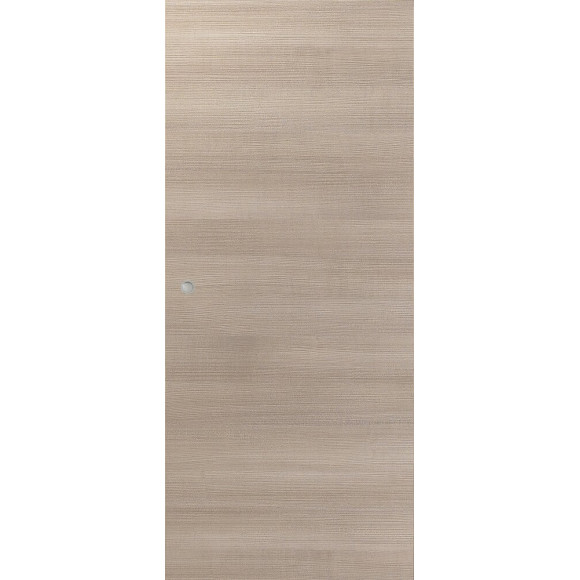 Porte coulissante ELIS Décor Bois structuré Chêne Cendré 204x73