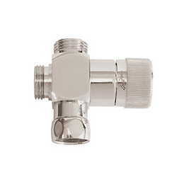 Inverseur laiton combidouche chromé