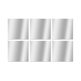 SET 6 MIROIRS CARRES 10X10