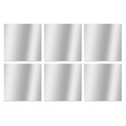 SET 6 MIROIRS CARRES 10X10