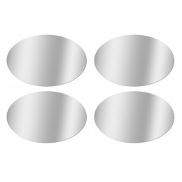 SET 4 MIROIRS OVALES 20X13