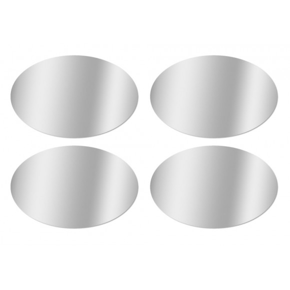 SET 4 MIROIRS OVALES 20X13
